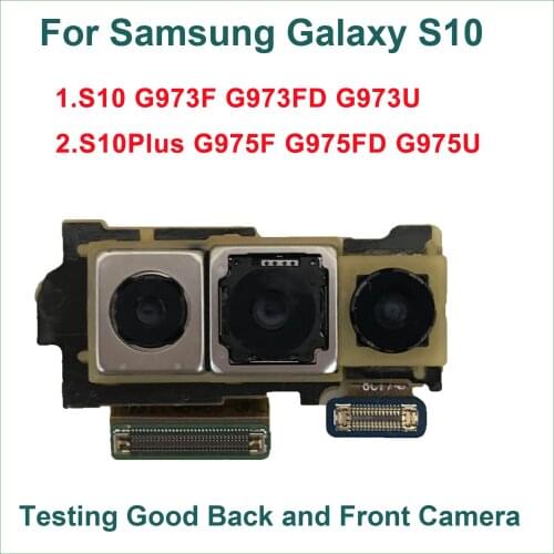 Original Back Rear Camera Front Camera Flex Cable For Samsung Galaxy S10 Plus G975F G975U S10 G973F G973F/DS G973U