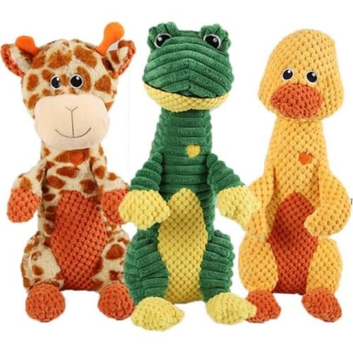 Pet Squeaky Stuffed Dog Toys Plush Chew Toys With Squeakers Stuffed Animal Soft Pet Toys For Puppies Teething