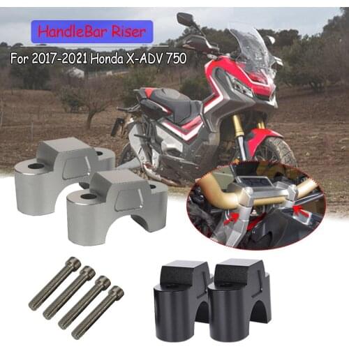 28mm Handlebar Handle Bar Riser For Honda XADV750 2017 2018 2019 X-ADV 750 X ADV 750 Black Silver Handlebar Raiser Clamp