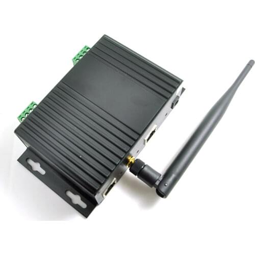 Industrial Grade Serial Device Server 2 Ports RS-485 to WIFI Ethernet TCP Converter Server/Client UDP VCOM Modbus RTU