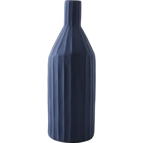 Scandinavian Ceramic Vase Morandi Color Flower Pot Abstract Art Crafts Arrangement Container Home Decoration Accessories