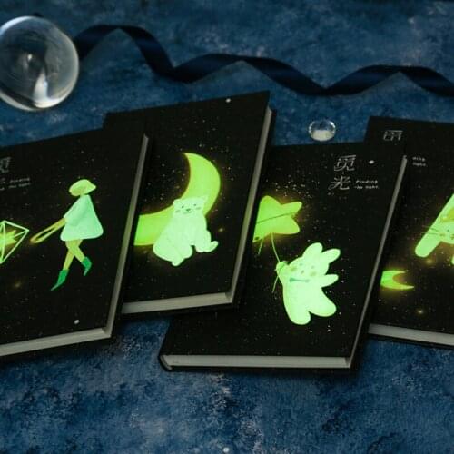 "Finding Light" Hard Cover Diary Beautiful Notebook Colored Papers Notepad Journal Memo Girls Cute Stationery Gift