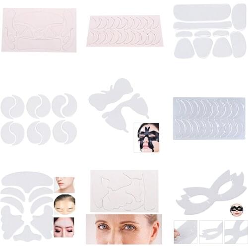 1set Silicone Anti-wrinkle Face Forehead Sticker Cheek Chin Sticker Reusable Wrinkle Removal Sticker Anti Aging Skin Lifting Pad