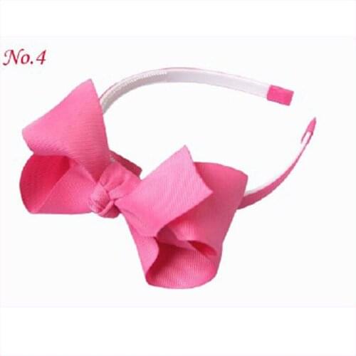 100 BLESSING Boutique Girl Headband 4.5 - 5" ABC Hair Bow Clip 2 Styles 222 No