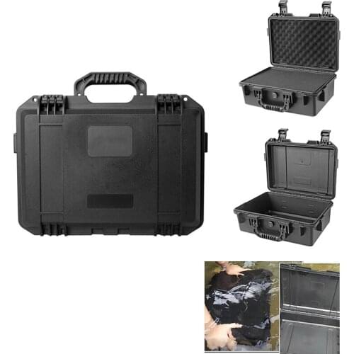 371*269*146mm Protective Toolbox Plastic Tool Case Impact Resistant Safety Case Equipment Instrument Box Shockproof with Foam
