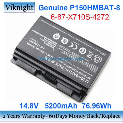 High Quality 6-87-X710S-4272 Battery for Clevo X710S P150HMBAT-8 P150EM P150HM p170em 6-87-X710S-4272 6-87-X710S-4271 Battery