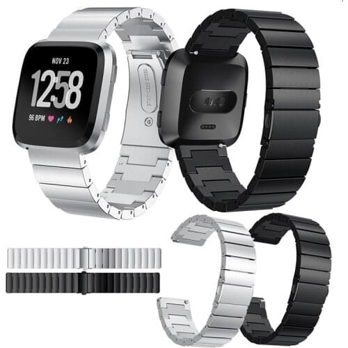 For Fitbit Versa Stainless Steel Bracelet Wrist Band Smart Accessories Fashion Women Men Bracelet Strap For Fitbit Versa