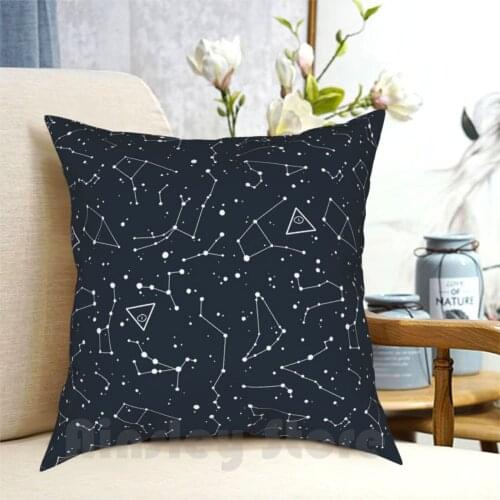 Bill Pattern Pillow Case Printed Home Soft DIY Pillow cover Repeating Pattern Bill Cipher Stars