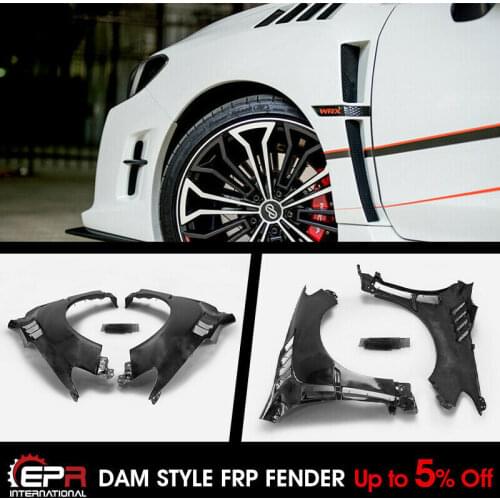 For 14-18 SUBARU Impreza WRX VAB VAF LEVORG VMG/VM4 STI DAM Style FRP Fiber Unpainted Front Over Fender +8mm Exterior Body kit