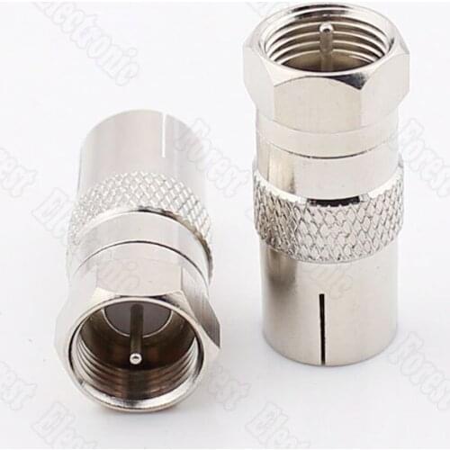F Head Male Head To 9.5 Female Connector Imperial Cable TV Connector For Set-top Box