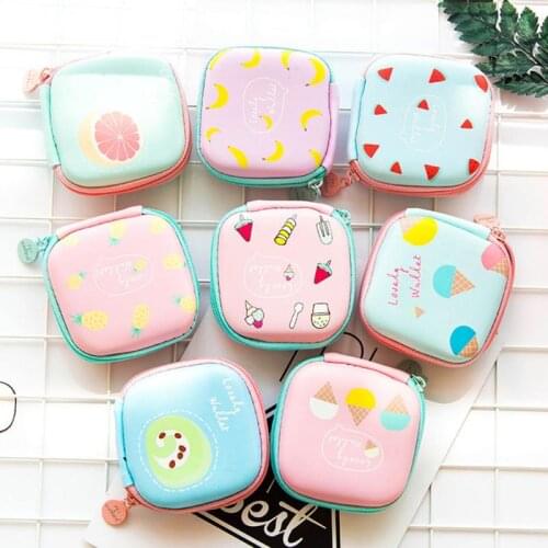 Newest Headphones Storage Box USB Hard Case Earphone Bag Key Coin Bags Waterproof SD Card Cable Earbuds Holder Box Square Shape