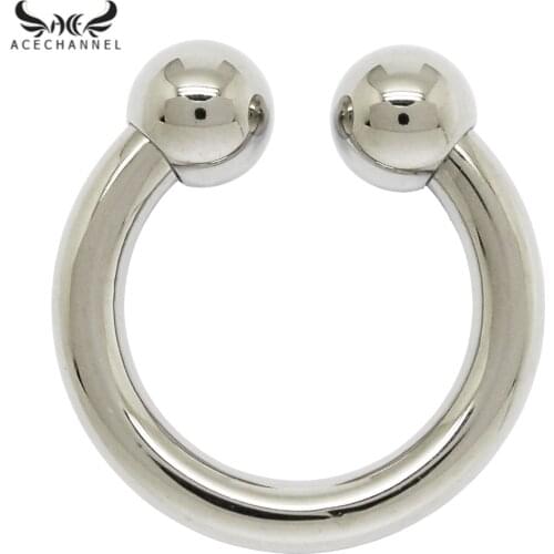 3 mm to 10 mm thick piercing jewelry circular barbell nipple piercing ring stainless steel screw piercing ring rings PA rings