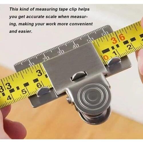 Measuring Tape Clip Convenient Multifunctional Tape Measure Locate Accurate Calibration Tool Decoration