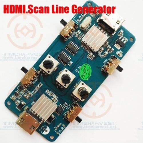 HDMI Video Output Image Scan Line Generator Perfect recall of CRT.15KHZ video image display effect for LCD arcade game machine