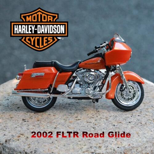 Maisto 1:18 Harley 2002 FLTR Road Glide Metal Motorcycle Diecast Bike Car Model Toy Collection Mini Moto Gift