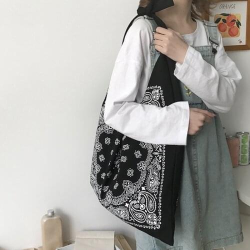 Fashion Womens Ethnic Style Canvas Large Capacity Shoulder Bag Shopping Bag Retro Leisure Travel Handbag