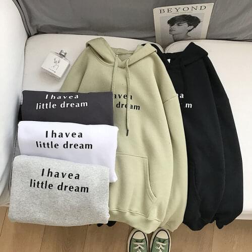 Autumn Winter Man Casual Hoodie Korean Men Fleece Hoodies Harajuku Letter Printed Women Oversized Sweatshirts