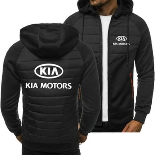 2021 New Men Hoodies KIA Motors Spring Autumn Jacket Casual Sweatshirt Long Sleeve Zipper Hoody K