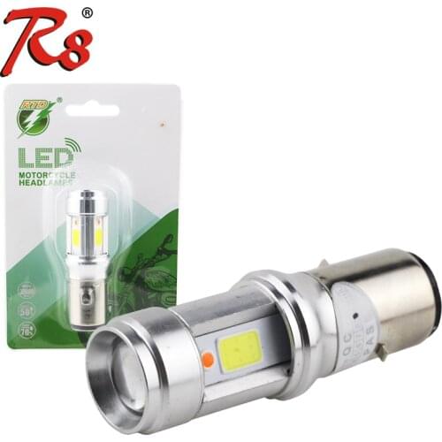 New Arrival 1pcs Motorcycle LED Headlight RTD E01C H4 HS1 BA20D S2 Bulb 12W 1200LM DC 9-85V For Motorbike Scooters Yamaha ATV