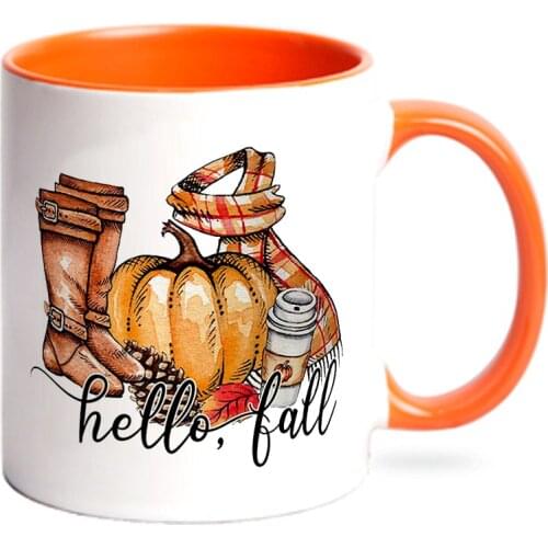 Fall Mug, Fall My Second Favorite Fall Decor, Gift for Friend, Gift for her, Gift for Mom, Fall Pumpkin Mug