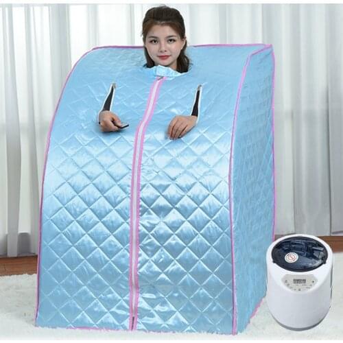Steam Sauna Home Portable Sauna Spa STEAM BATH Slimming Household Sauna Box Ease Stainless Steel Pipe STEAMER POT