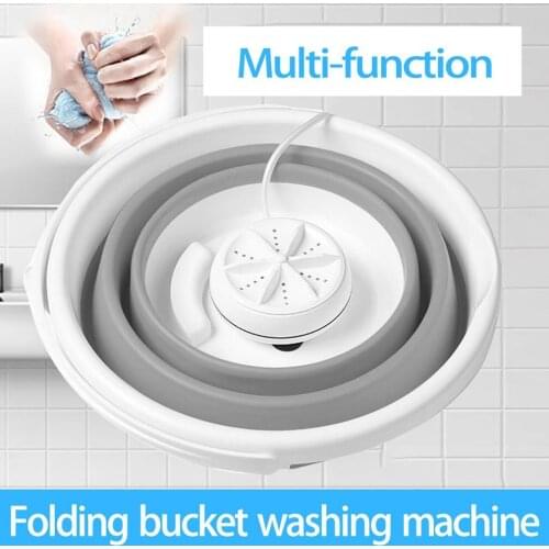 Folding Washing Machine USB Ultrasonic Turbo Mini Washing Machine Mini Socks And Panties Cleaning Artifact