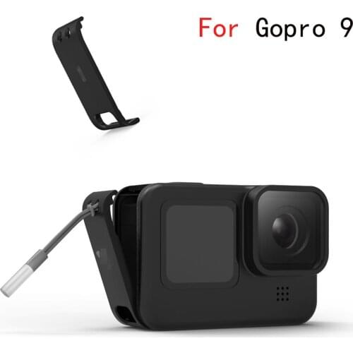 Sport Camera Rechargeable Side Protective Cover Plastic for GoPro Hero 9 Dustproof Battery Door Housing Case Lid Charge
