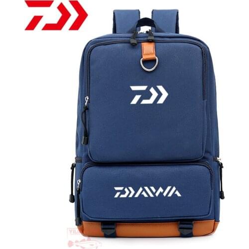 Daiwa Mens Scratch-resistant and Wear-resistant Shoulder Bag Outdoor Large-capacity Backpack Hiking Lightening Fishing Backpack
