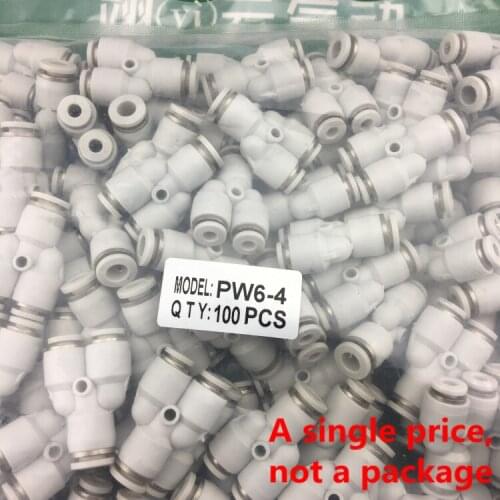 Pneumatic PW6-4 PW8-6 PW10-8 PW12-10 PW8-4 PW10-6 PW12-8 connector Y type Three pass variable diameter