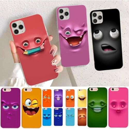 YNDFCNB funny face Phone Case for iPhone 11 12 pro XS MAX 8 7 6 6S Plus X 5S SE 2020 XR case