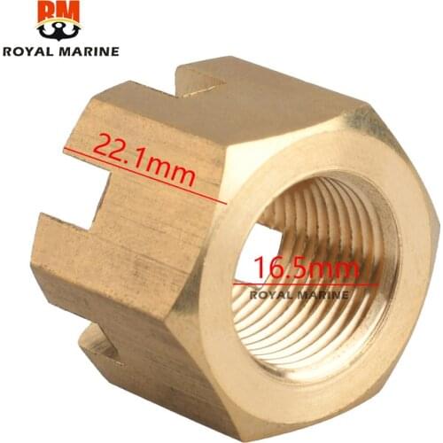 90171-18M04-00 Propeller Nut Castle for yamaha outboard motor 2T 100-350HP 4T F75- F350 90171-18M04 boat motor Outboard Engine