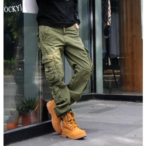 Plus Size Womens Cargo Pants Casual Harem Tactical Military Trousers Multi Pockets Joggers Streetwear Pants Solid Candy Color