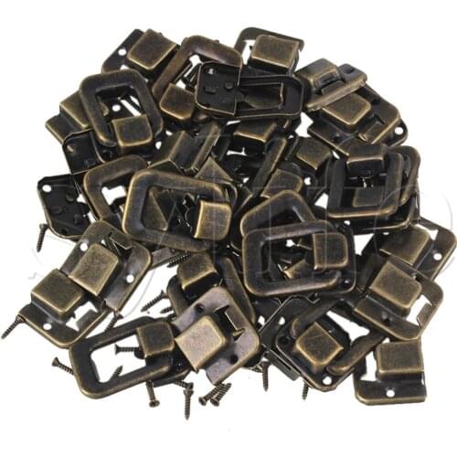 10x Bronze Retro Hasp Latch Lock Use for Drawer Cabinet Jewelry Case Box