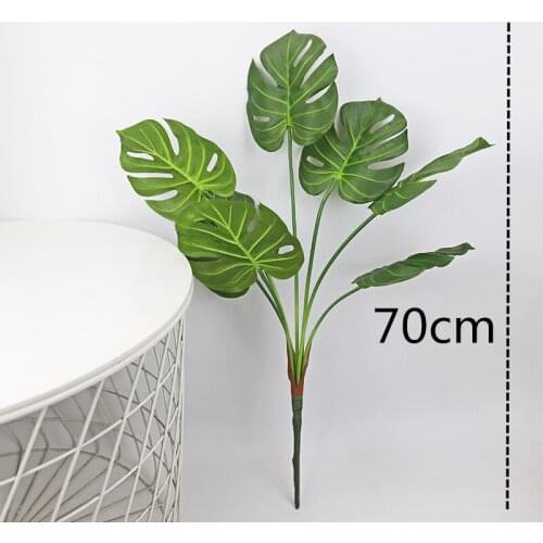 70 cm horse chestnut monstera artificial plant plastic leaf Christmas home garden decoration accessories photography ornaments