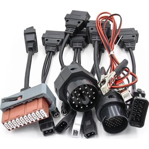 High Quality Car Cable for autocom ds150 multiprog 8 pcs Car OBD2 adapter cable Works with AUTOCOM CDP for cars free shipping