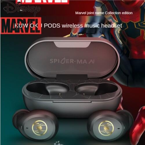 Disney Marvel Captain America True Wireless Bluetooth-compatible Headset Sports Invisible In-ear Long Battery Life Headset