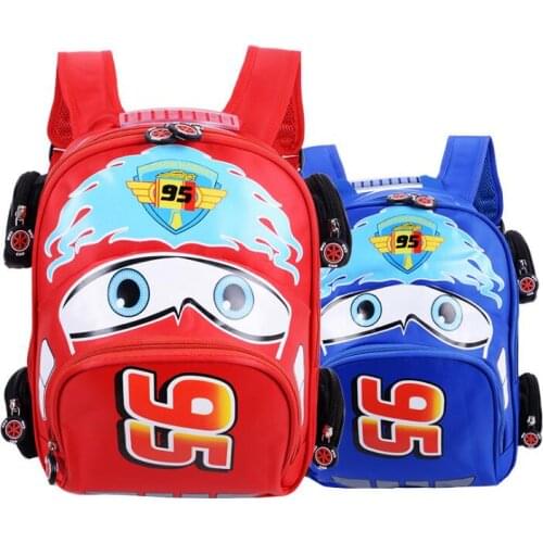 Disney Children Cartoon 3D Car School Bags Boys Girls Primary School Backpack Kids Kindergarten Schoolbags Mochila Infantil