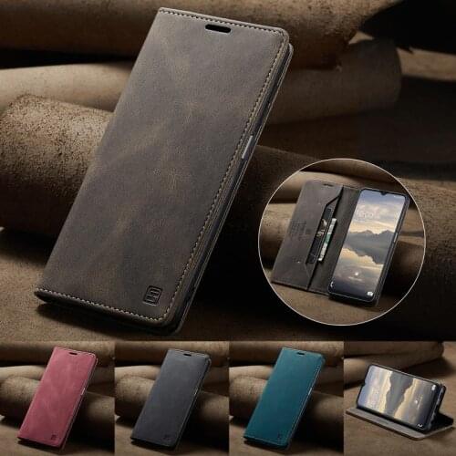 For Samsung Galaxy A22 5G Case Flip Matte Leather Luxury Strong Magnetic Cover For Samsung A22 A 22 5G Case Card Holder