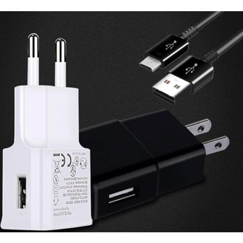 For Samsung S3 S4 S6 S7 A6 Travel Wall Adapter USB Charger Micro usb cable for LG G3 G4 L90 Stylo 2 3 plus Oukitel C8 C11 K7 K8