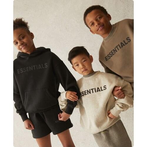 New Autumn Childrens Clothing Essentials Pullover Sweatshirts Letters Print Fleece 6-12y Baby Boys Hoodie Fashion Sweatshirt