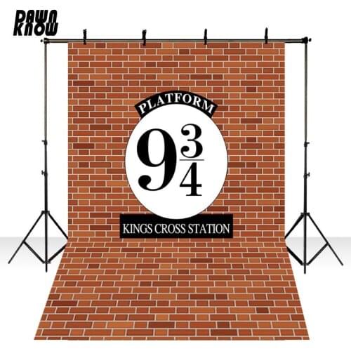 DAWNKNOW Brick Wall Platform King Cross Station Background Fotografia Wedding Photography Backdrop Photo Shoot Photocall lv1796