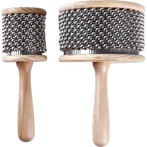 HOT Wooden Cabasa Percussion Band Student Children Kid Instrument Pop Hand Shaker Percussion