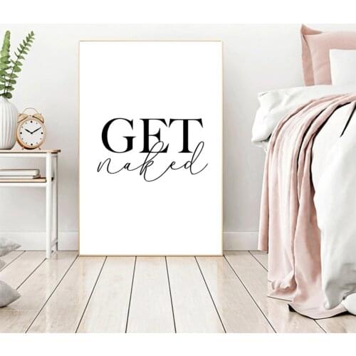 Art Wall Pictures For Bathroom Modern Home Canvas Painting Get Naked and Relax Posters and Prints Toilet Life Quote Modular Wall