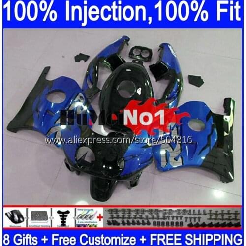 Injection For HONDA CBR 250RR CBR250RR 90 91 92 93 94 135MC.221 MC22 blue glossy CBR250 RR 1995 1996 1997 1998 1999 OEM Fairing