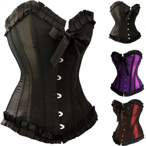 Corset Underbust Body Shaper Women Body Slimming Chest Harness Chest Compression Vest 3 Colors F0595 with Rivets Lace Decor