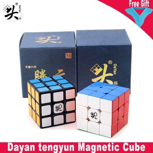 Dayan tengyun V2M Magnetic Cube 2x2 3x3 Dayan guhong V3 M 3x3x3 magic speed puzzle stickerless Educational Toys for kids Gifts