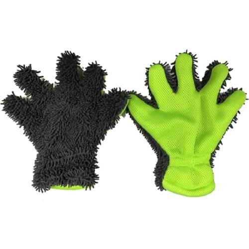 Microfiber Car Care Detailing Wash Finger Glove Car Washing Gloves Car Cleaning Washer Polishing Glove