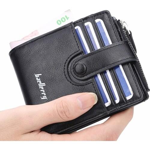 Wallet Men New Men Wallet PU Leather Short Wallets Male Multifunctional Male Purse Coin Pocket Photo Card Holder K41