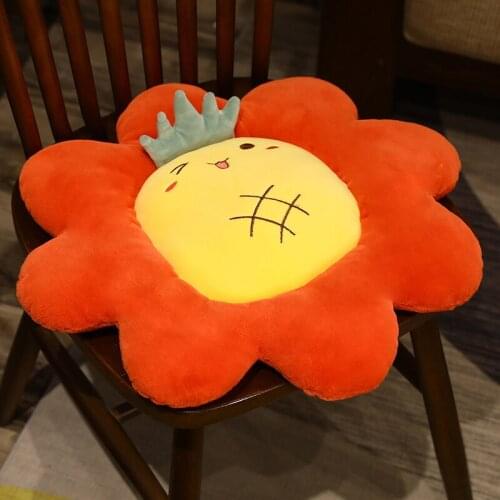 Nice Flower with Fruit Stuffed Pillow Cushion for Chair Floor Bed Car Plush Soft Mat Gift for GirlsBoysChildren Adults
