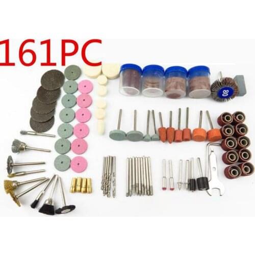 161 PCS Mini Drill Rotary Tool Accessories Bit Set for Grinding Polishing Cutting Abrasive Tools Kits